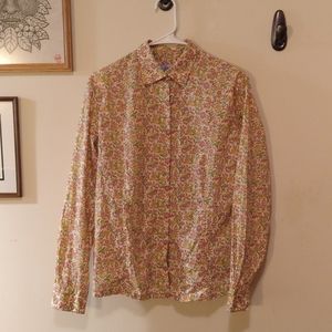 Liberty Floral Button boho/ work/ flower child